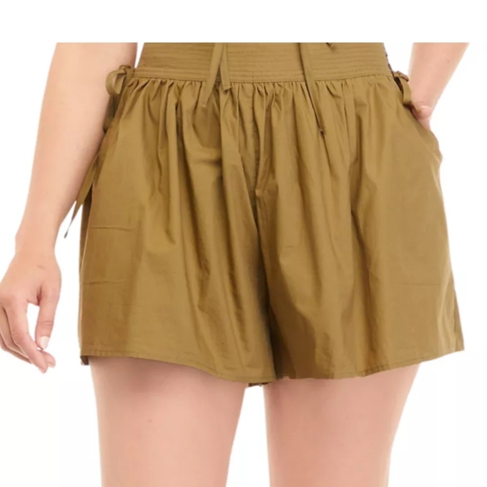 Ulla Johnson High Waist Olive Shorts - Picture 3 of 11